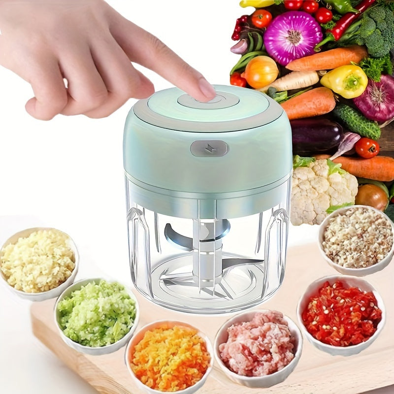 1Pieces,8.45Ounce Capacity,USB Charging Cooking Machine,Kitchen Mashed Garlic Machine,Small Automatic Cooking Machine,Multi-Scenario Tool,Multiple Colors,Kitchen Supplies