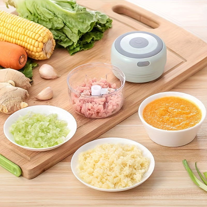 1Pieces,8.45Ounce Capacity,USB Charging Cooking Machine,Kitchen Mashed Garlic Machine,Small Automatic Cooking Machine,Multi-Scenario Tool,Multiple Colors,Kitchen Supplies