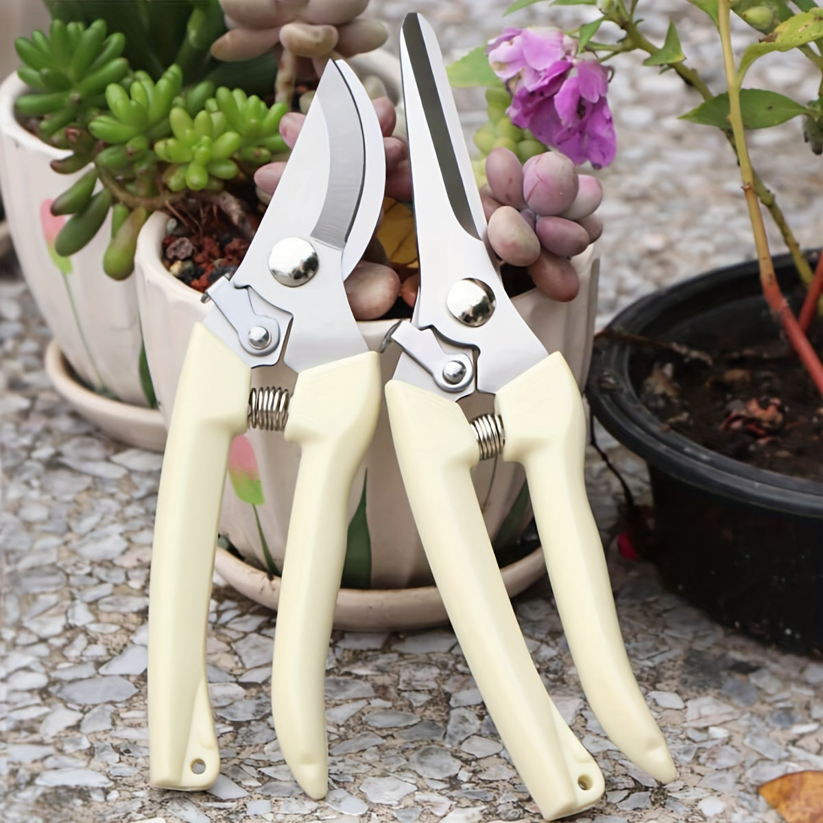 1 Pieces/2 Garden Pruning Shear Set Sharp Blade,Suitable for Cutting Flowers、Pruning Plants、Bonsai and Fruit Picking