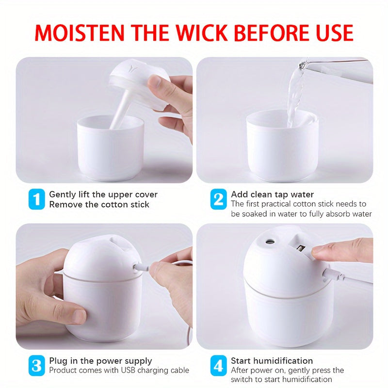 1 Piece Fragrance Diffuser and Humidifier,With Cool Mist and Night Light:Can add essential oils as an air fragrance diffuser,Your Bedroom Fresh and Plant Health!Ultra-Quiet - Perfect for Office、Family、Large Bedroom