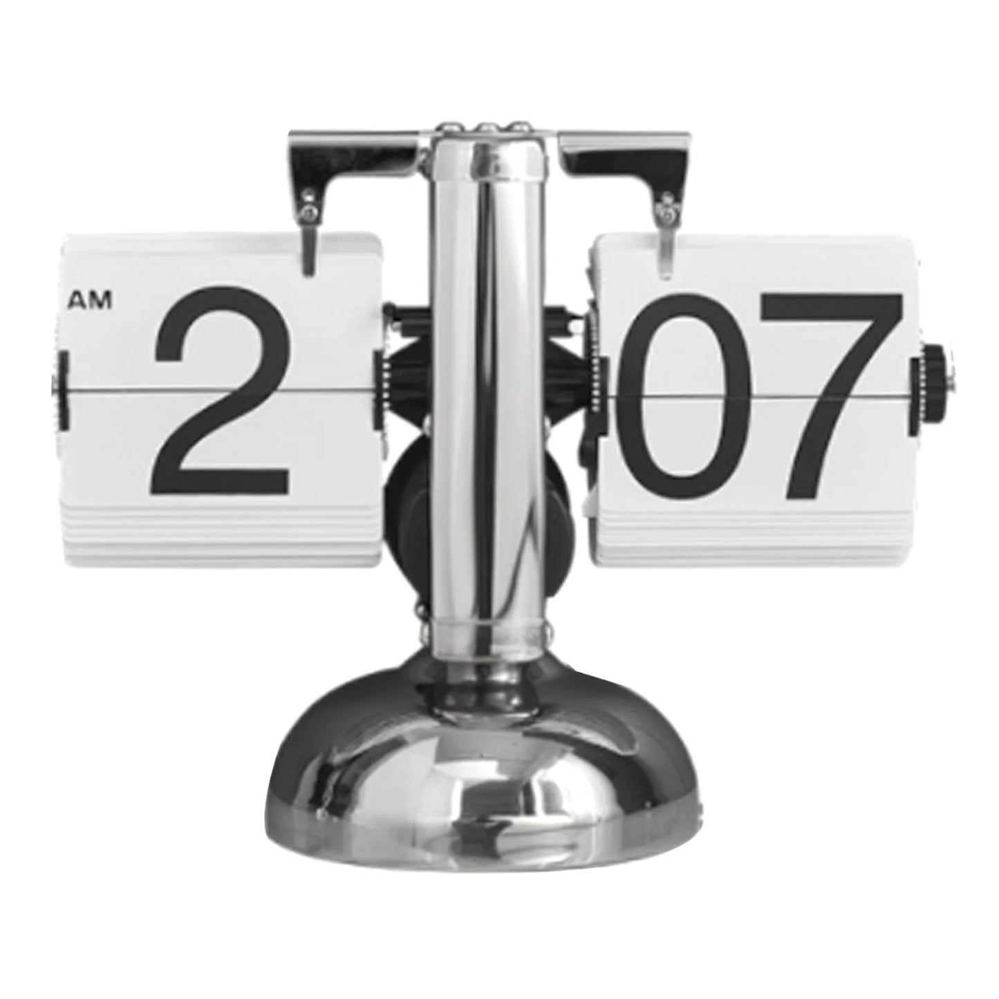 Flip Desk Clock Digital Flip Down Clock Retro Minimalist Single Foot Mechanical Auto Flip Clock Desk Clock for Home Livingroom