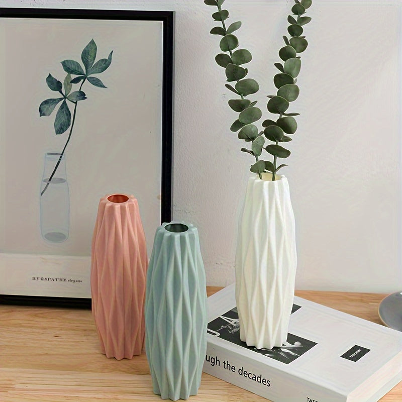 1Nordic Style Vase,Household Flower Arrangement Tools,Living Room Modern Creative Minimalist Home Decoration Decorative Items