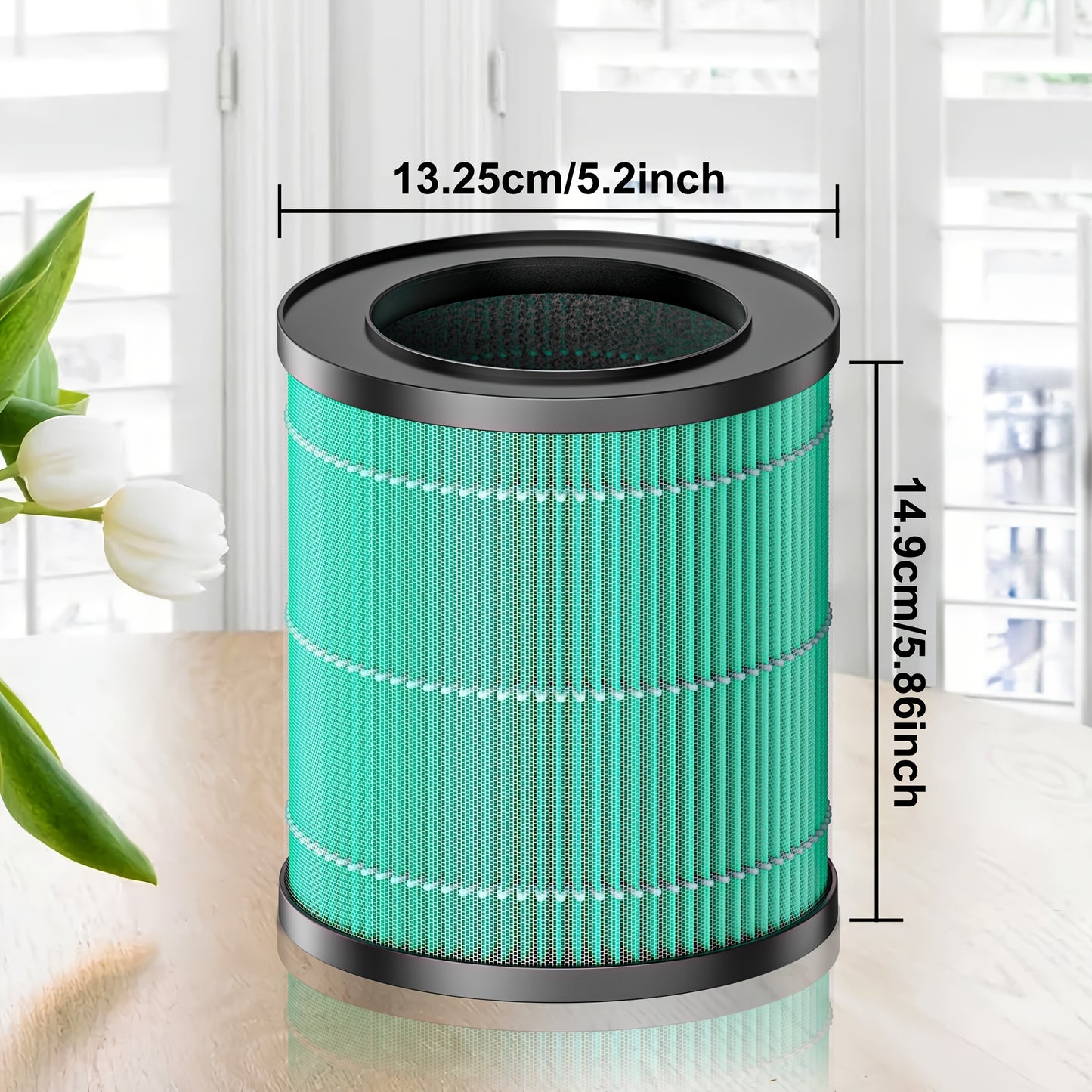 Home air cleaner,Suitable for Bedroom,Coverage area can reach up to225Square Feet,26dB Tranquility,HEPA 3Combination1Filter,With blue ambient light sleep mode,Remove dust、Smoke pollutants、Odor Virus,MR2566,Gray(1Bag)