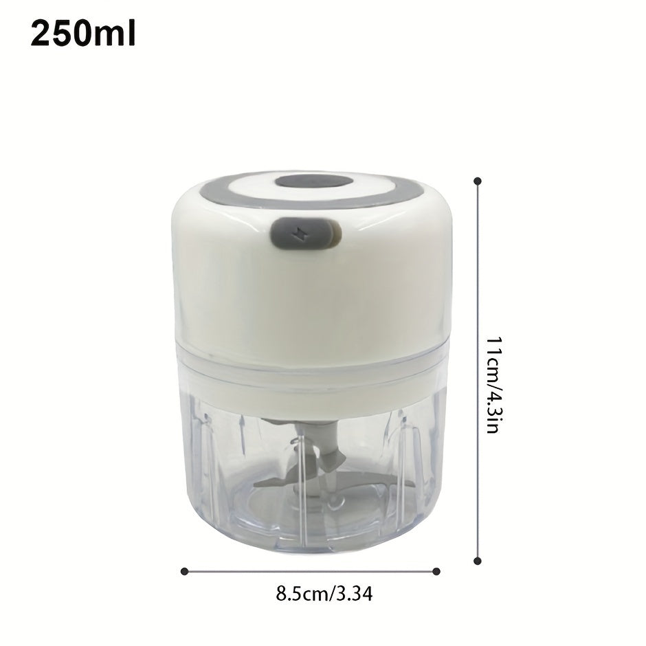 1Pieces,8.45Ounce Capacity,USB Charging Cooking Machine,Kitchen Mashed Garlic Machine,Small Automatic Cooking Machine,Multi-Scenario Tool,Multiple Colors,Kitchen Supplies