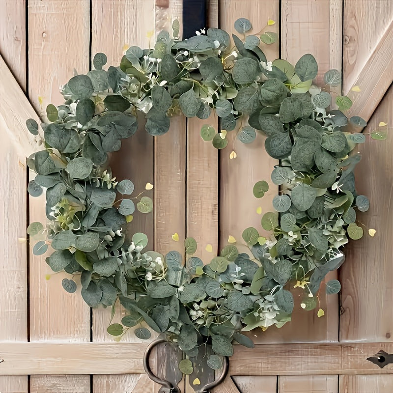 Simulated Eucalyptus Garland - 1Fake Green Plant Rattan,for Wedding、Home and Garden Decoration - Universal Hanging Plant,For Desktop、Walls and Parties。