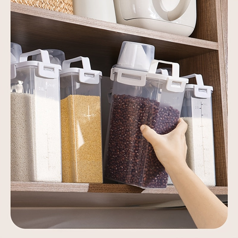 Large Capacity Airtight Rice Grain Dispenser - Moisture-Proof Insect-Proof Wheat Grain Storage Box,With Flip for Kitchen Finishing