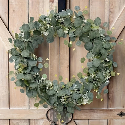 Simulated Eucalyptus Garland - 1Fake Green Plant Rattan，for Wedding、Home and Garden Decoration - Universal Hanging Plant，For Desktop、Walls and Parties。