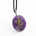 FYJS Unique Copper Wire Wrap Tree of Life Irregular Shape Many Colors Quartz Stone Pendant Healing Chakra Jewelry