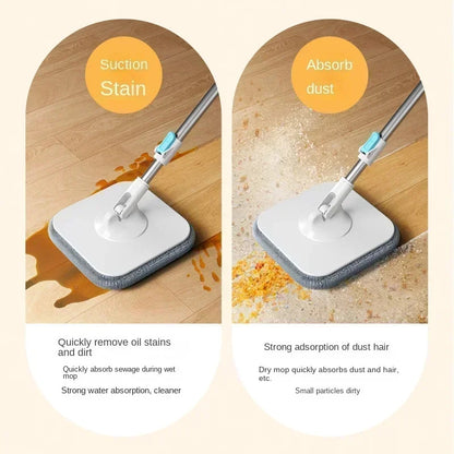 Rotating Squeeze Mop Automatic Sewage Separation Bucket Set Wash-Free Spin Floor Washing Mop Cleaning Tools Bathroom Accessories