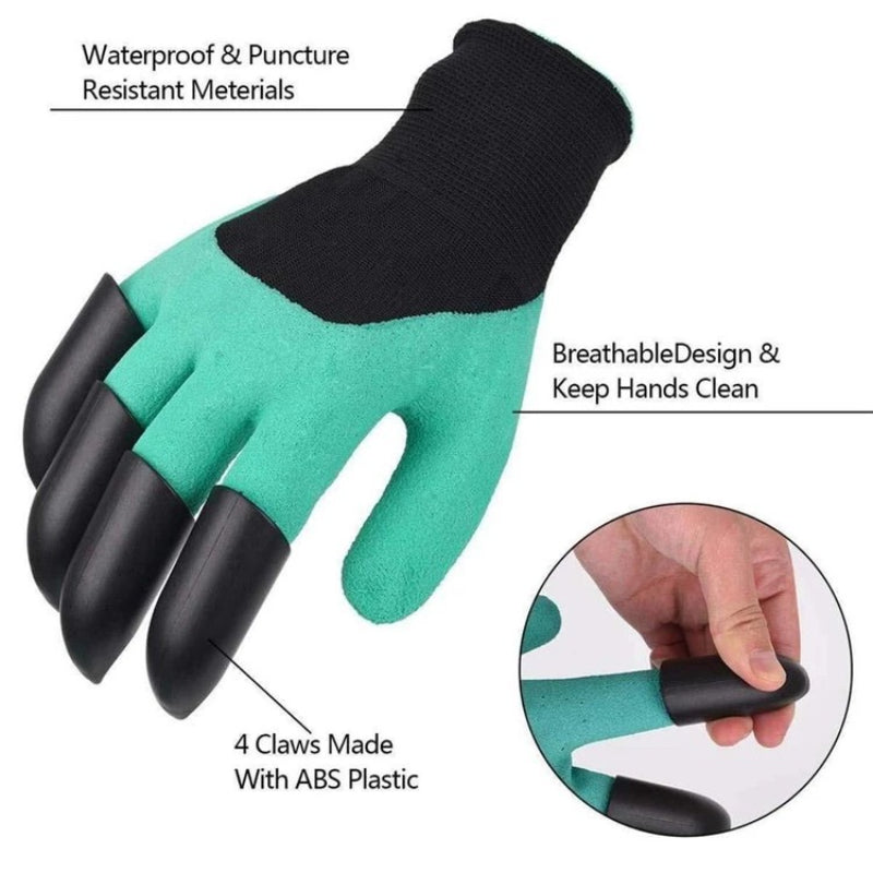 Gardening Gloves with Claws - Easy Digging、Planting、Weeding and Sowing - Protect Your Fingers and Nails！