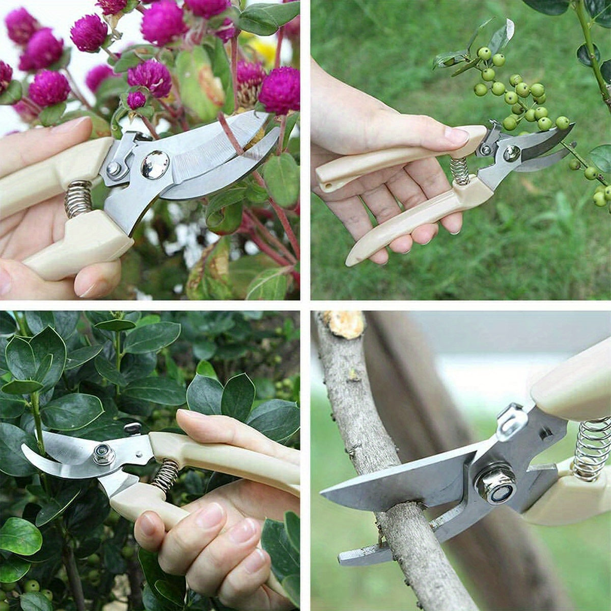 1 Pieces/2 Garden Pruning Shear Set Sharp Blade，Suitable for Cutting Flowers、Pruning Plants、Bonsai and Fruit Picking