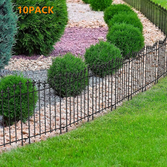 Garden Edge Fence - Decorative Garden Fence Panels Flexible Removable Tree Fence Weatherproof Splice Fence