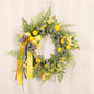 Easter Rattan Wreath Decor For Front Door Spring Wreath With Bunny Artificial Flower Green Leaves Farmhouse Wreaths Decoration