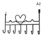Drzwi w kształcie serca za haczykiem do przechowywania wieszak na ubrania wieszak na ścianę wieszak bez dziurkacza organizer do sypialni akcesoria do przechowywania